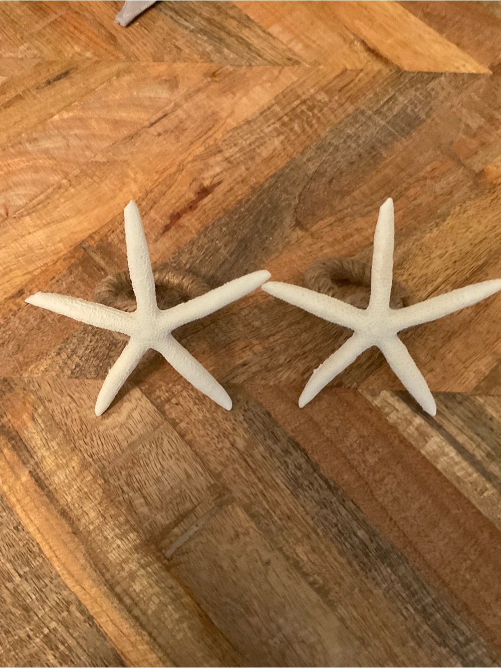 Pottery Barn White Starfish Decorative NapkinRings